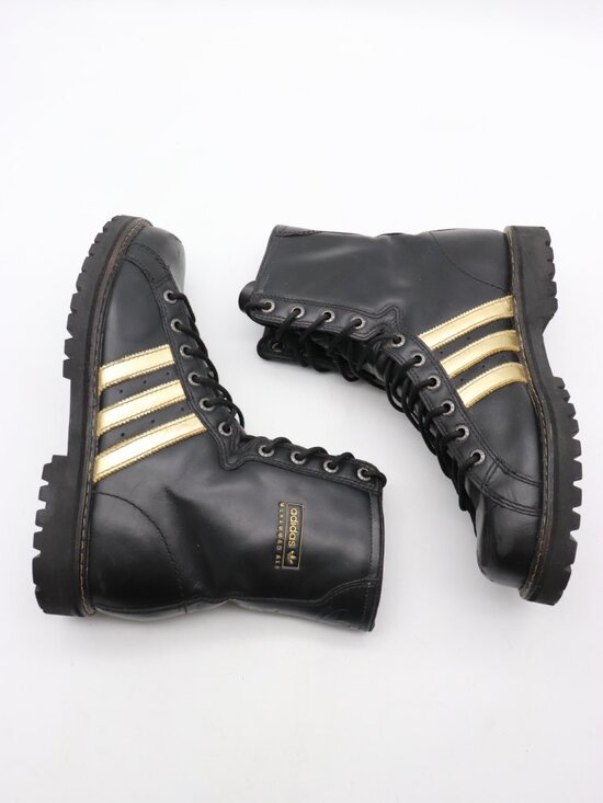 Vintage Adidas Muhammad Ali Edition Men’s 8 Black Leather Combat Trainer Boot main image 11
